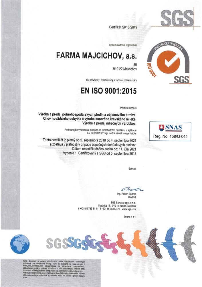 ISO Certificate